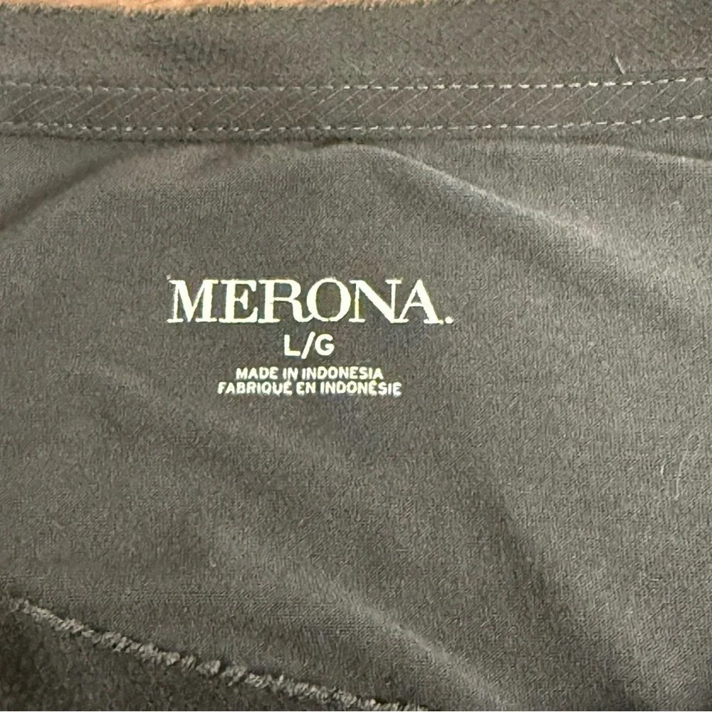 Merona Layered Hem Tee – Gray Short Sleeve Top with Sheer Detail, Size Large - Picture 5 of 7